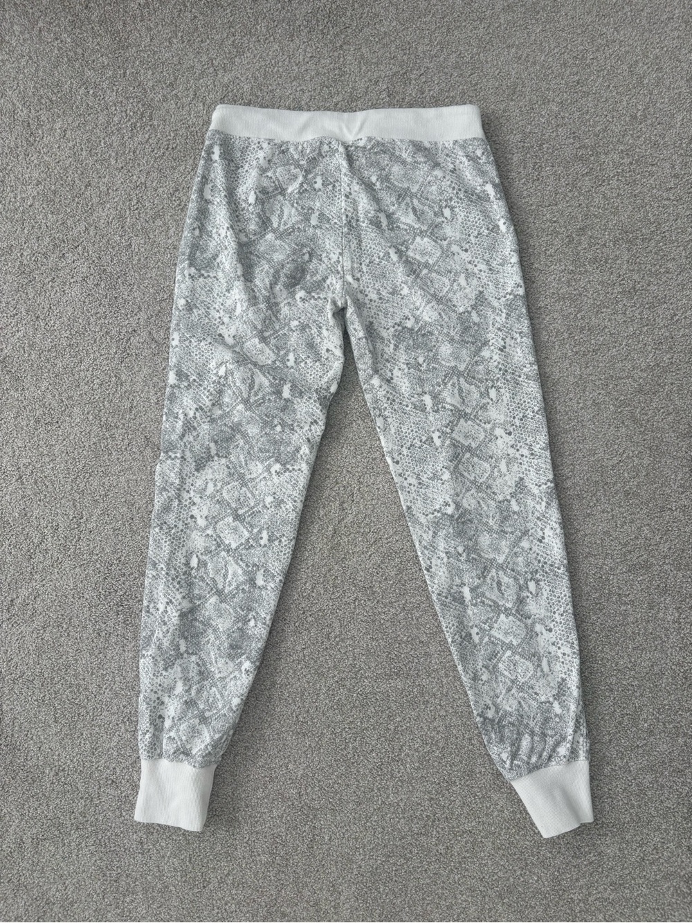 Alternative Gray & White Snake Print Joggers - Picture 6 of 6